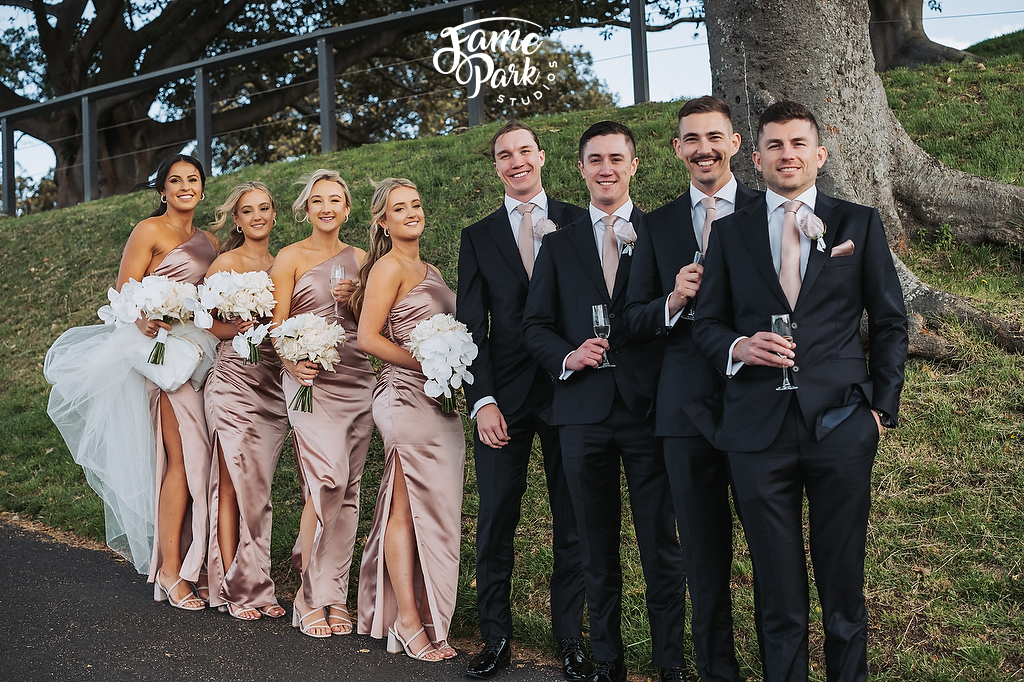 A full bridal party photos with their outfit